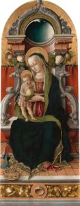 Madonna col Bambino in trono con donatore da Carlo Crivelli
